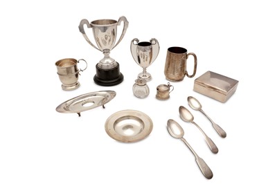 Lot 120 - A mixed group of sterling silver items,...