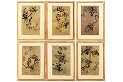 Lot 91 - CHEO SEOK-WAN  (attributed to). Vines, ink on...
