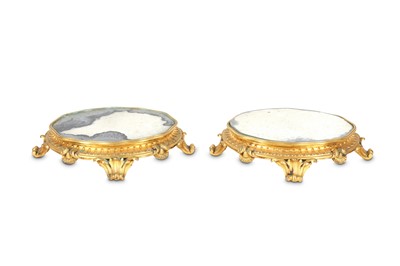 Lot 75 - A PAIR OF 19TH CENTURY GILT BRONZE AND...