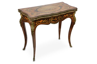 Lot 77 - A 19TH CENTURY ITALIAN (SORRENTO) ROSEWOOD,...