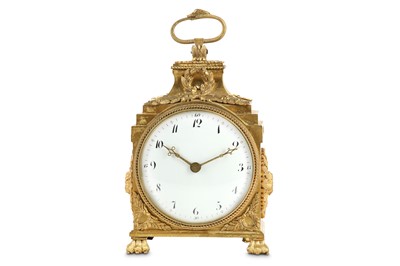 Lot 228 - A LATE 19TH CENTURY FRENCH GILT BRONZE PENDULE...