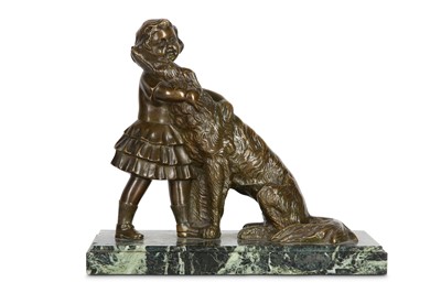 Lot 170 - A FIRST HALF 20TH CENTURY BRONZE FIGURE OF A...