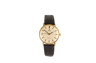 Lot 366 - OMEGA. AN 18K GOLD AUTOMATIC WRISTWATCH. Model:...