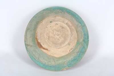Lot 12 - A TURQUOISE-GLAZED POTTERY BOWL Possibly Ray,...