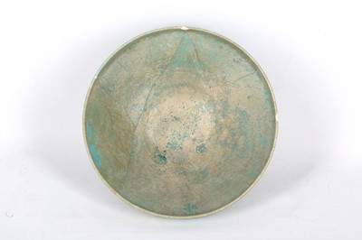 Lot 12 - A TURQUOISE-GLAZED POTTERY BOWL Possibly Ray,...
