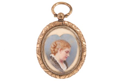 Lot 518 - English School (circa 1870), portrait...