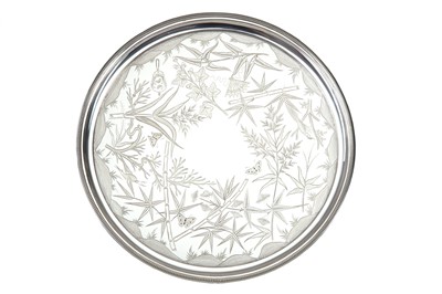 Lot 101 - A large late Victorian silver plated salver,...