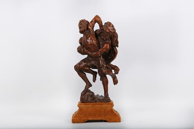 Lot 68 - A 17TH / 18TH CENTURY GERMAN CARVED WOOD...