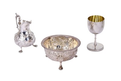 Lot 136 - A mixed group of Victorian antique sterling...