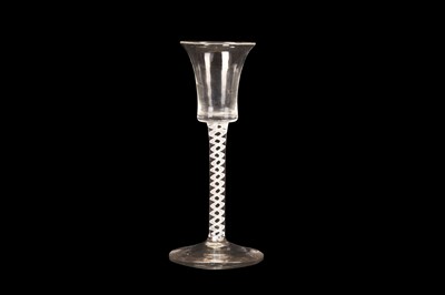 Lot 223 - A GOOD OPAQUE TWIST WINE GLASS, circa 1765,...