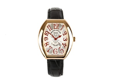 Lot 384 - FRANCK MULLER. A LADIES 18K ROSE GOLD...