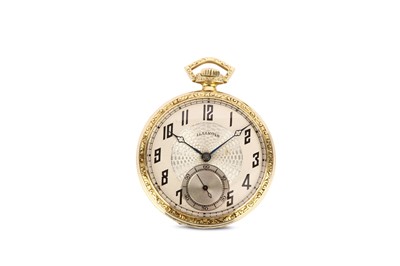 Lot 412 - ILLINOIS. A GOLD FILLED POCKET WATCH. Case...