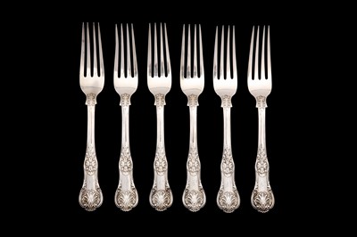 Lot 81 - A set of Six William IV antique sterling...