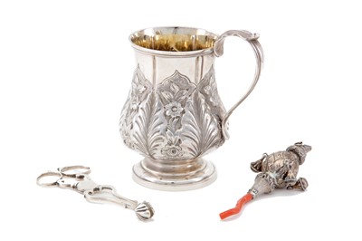 Lot 168 - A mixed group of antique sterling silver items,...