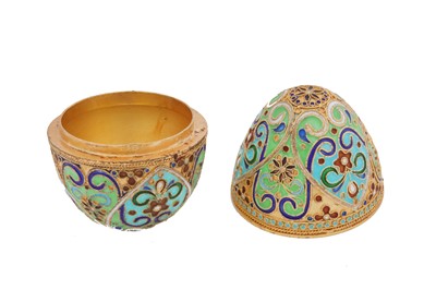 Lot 35 - A Modern Russian 84 zolotnik silver-gilt and...