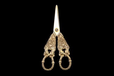 Lot 83 - A George IV antique sterling silver gilt pair...