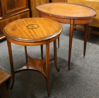 Lot 405 - An Edwardian mahogany and rosewood crossbanded...