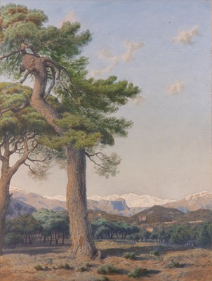 Lot 153 - JOSEPH CONTINI (ITALIAN 1827 - 1892) Landscape...