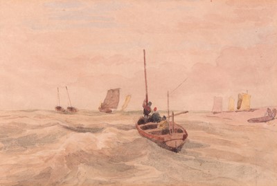 Lot 106 - DAVID COX O.W.S. (BRITISH 1783-1859) Fishing...
