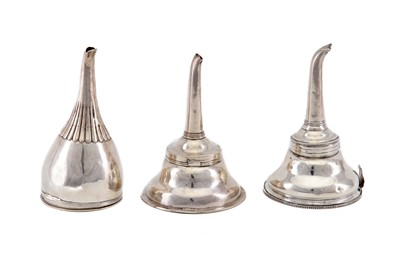 Lot 191 - A mixed group of three antique sterling silver...