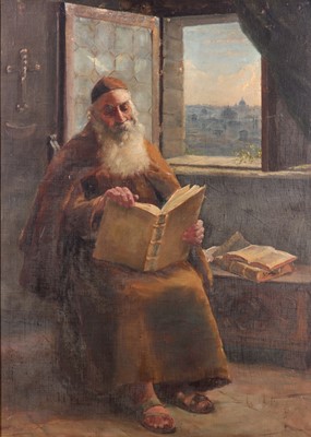 Lot 251 - ALESSANDRO SANI (ITALIAN 1856-1927)  A monk...