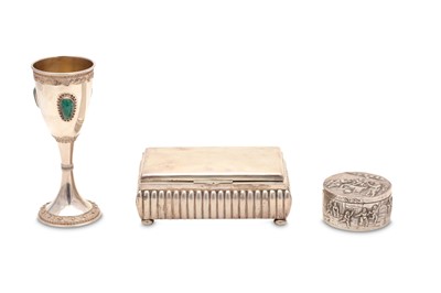 Lot 175 - A mixed group of Continental silver items...