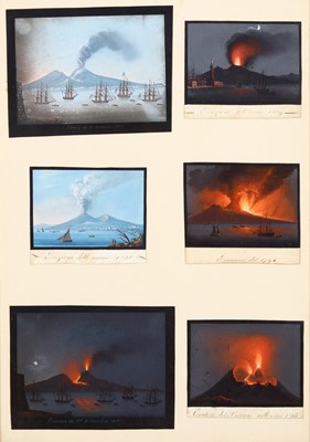 Lot 165 - NEOPOLITAN SCHOOL (19TH CENTURY) Eruption of...