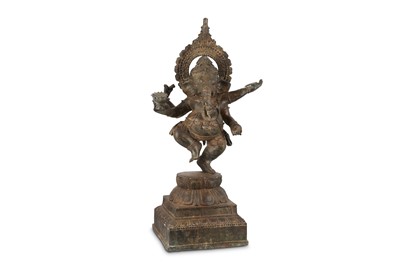 Lot 286 - A CHOLA-REVIVAL STYLE BRONZE SCULPTURE OF THE...