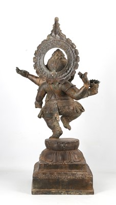 Lot 286 - A CHOLA-REVIVAL STYLE BRONZE SCULPTURE OF THE...