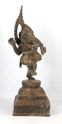 Lot 286 - A CHOLA-REVIVAL STYLE BRONZE SCULPTURE OF THE...