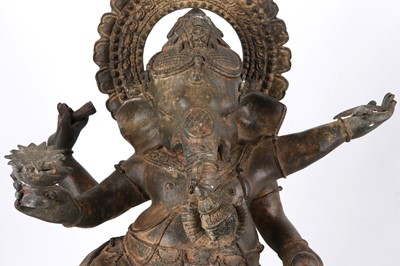 Lot 286 - A CHOLA-REVIVAL STYLE BRONZE SCULPTURE OF THE...