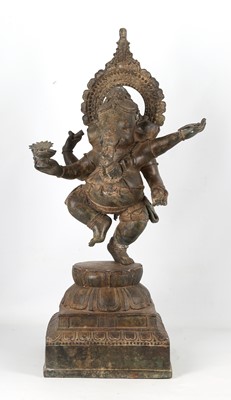 Lot 286 - A CHOLA-REVIVAL STYLE BRONZE SCULPTURE OF THE...