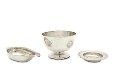 Lot 146 - A mixed group of antique sterling silver,...