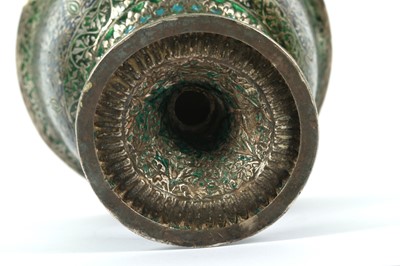 Lot 278 - AN ENAMELLED DRINKING CUP WITH LID Kashmir or...