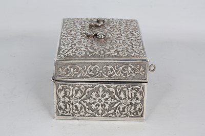 Lot 250 - A SILVER BOX Kutch, North West India, late...