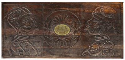 Lot 256 - A COLONIAL INDO-PORTUGUESE TRUNK Possibly...