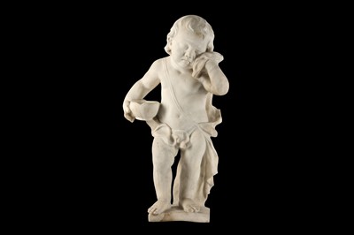 Lot 135 - AN 18TH CENTURY ITALIAN CARVED CARRARA MARBLE...