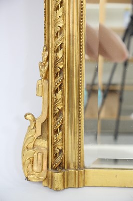 Lot 16 - A LATE 19TH CENTURY FRENCH GILTWOOD AND GESSO...