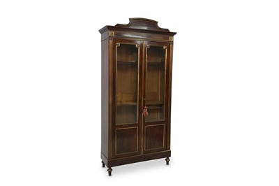 Lot 24 - A LATE 19TH CENTURY FRENCH MAHOGANY AND BRASS...