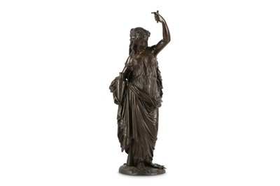 Lot 54 - A LATE 19TH CENTURY FRENCH BRONZE FIGURE OF A...