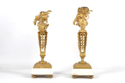 Lot 56 - A PAIR OF LATE 19TH CENTURY FRENCH GILT BRONZE,...