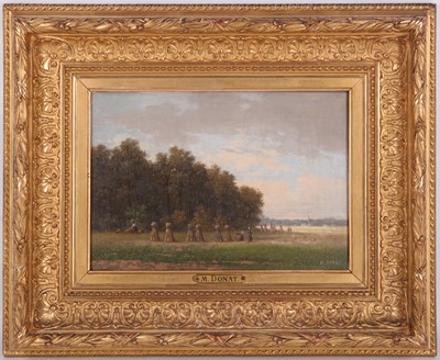 Lot 273 - M.DONAT (FRENCH fl.1840-180) Harvest Scene...