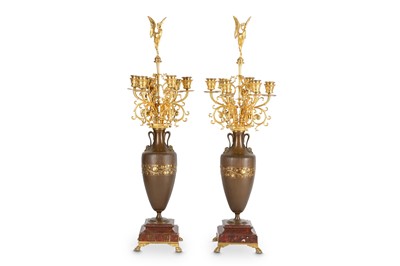 Lot 20 - FERDINAND BARBEDIENNE: A FINE PAIR OF MID 19TH...