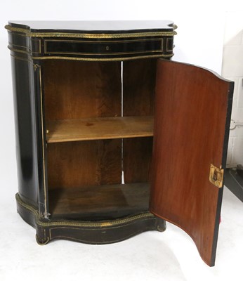 Lot 13 - A LATE 19TH CENTURY FRENCH EBONISED, MARQUETRY...