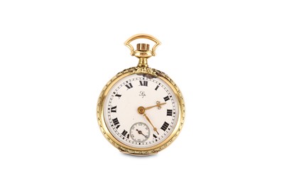 Lot 425 - LIP. AN 18K GOLD FOB WATCH.  Date: Circa...