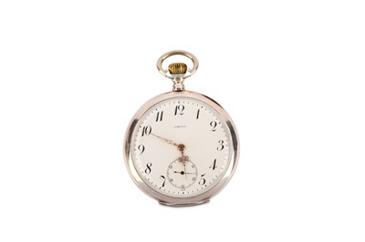 Lot 417 - OMEGA. A SILVER GRAND PRIX POCKET WATCH.  Date:...