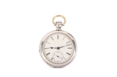 Lot 414 - COIN SILVER FULL HUNTER POCKET WATCH. Date:...