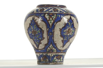 Lot 165 - A QAJAR POTTERY VASE Iran, late 19th - early...