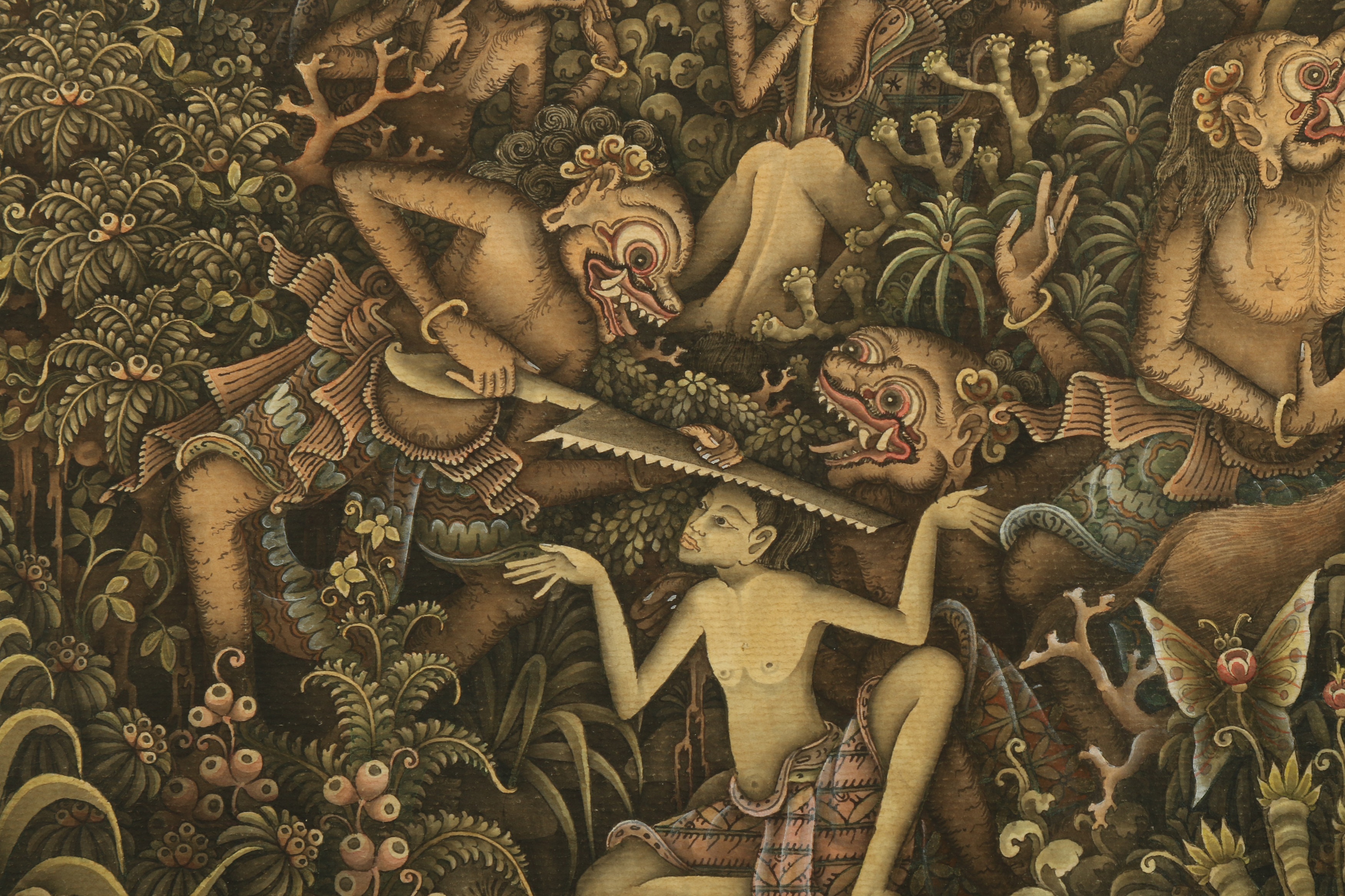 Lot 246 - A GROTESQUE NIGHT SCENE WITH MONSTERS