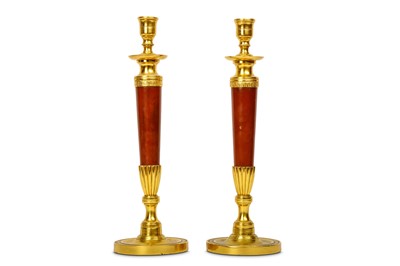 Lot 266 - A PAIR OF 19TH CENTURY FRENCH GILT BRONZE AND...